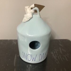 Rae Dunn Snow day birdhouse